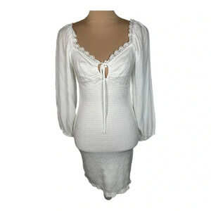 🤍‎ ILLA ILLA Long Sleeve Mini Dress Small